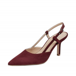 Dámské sandály 1344 bordo velur