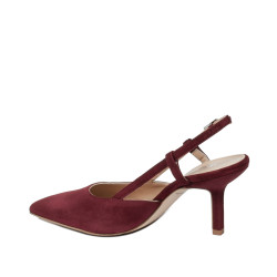Dámské sandály 1344 bordo velur