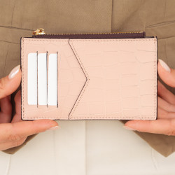 Držitel karet 209g croco rose pudr lifestyle