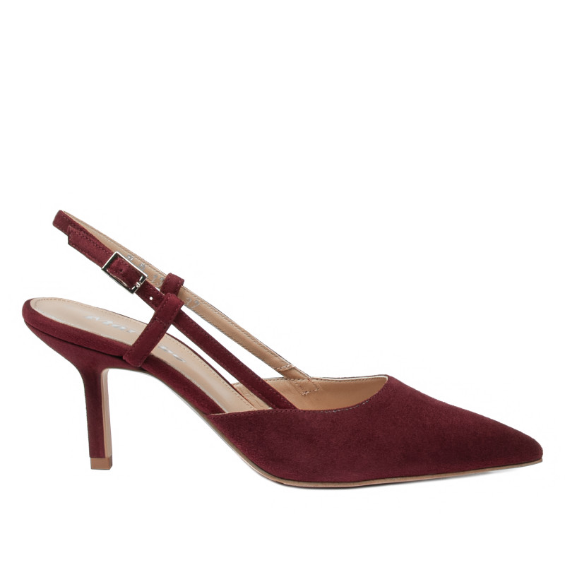 Dámské sandály 1344 bordo velur