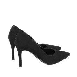 Elegantní dámské boty 1320 černý velur