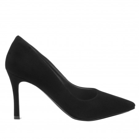 Elegantní dámské boty 1320 černý velur