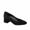 Elegantní dámské boty 1331 černý velur