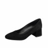 Elegantní dámské boty 1331 černý velur