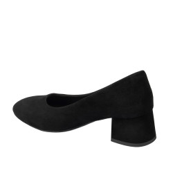 Elegantní dámské boty 1331 černý velur