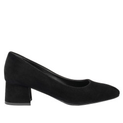 Elegantní dámské boty 1331 černý velur