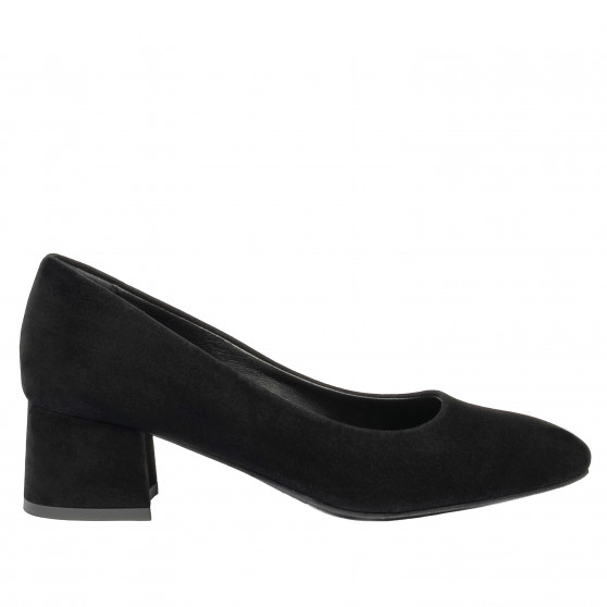 Elegantní dámské boty 1331 černý velur