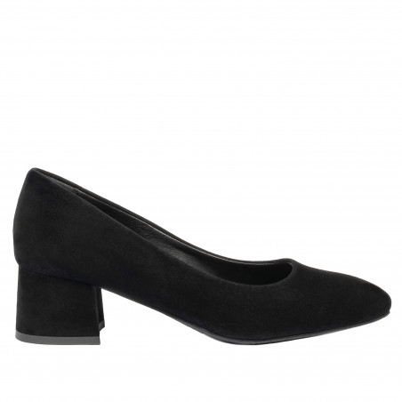 Elegantní dámské boty 1331 černý velur