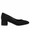 Elegantní dámské boty 1331 černý velur