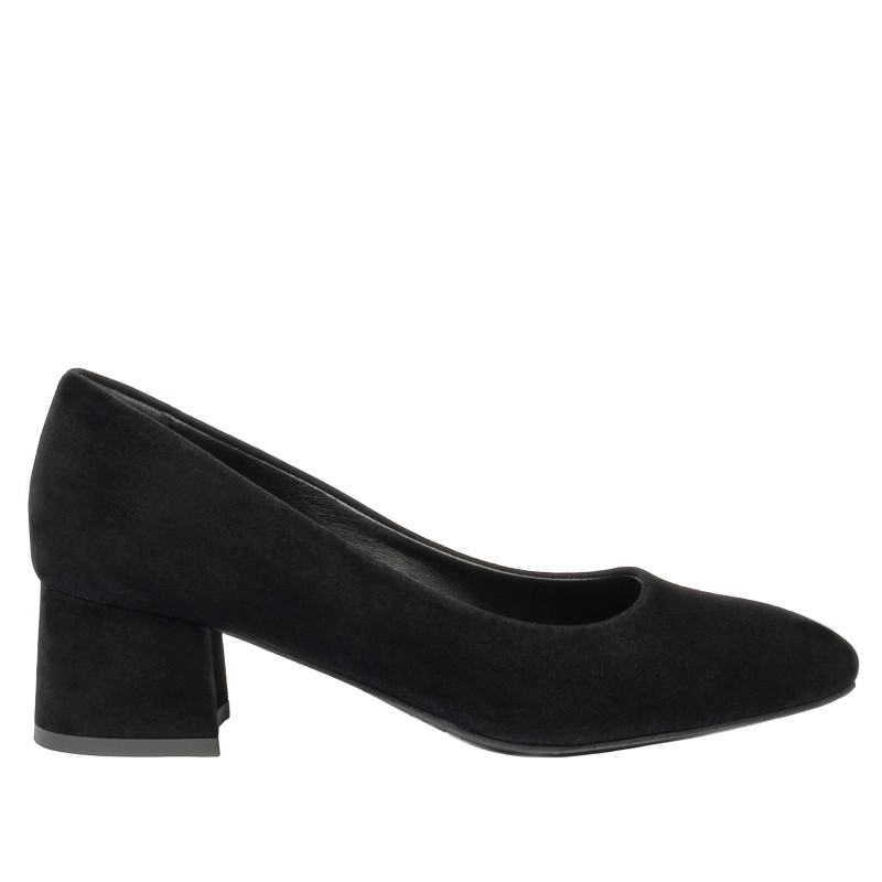 Elegantní dámské boty 1331 černý velur