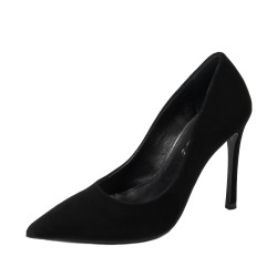 Elegantní dámské boty 1302 černý velur