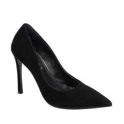 Elegantní dámské boty 1302 černý velur