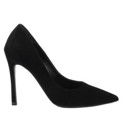 Elegantní dámské boty 1302 černý velur
