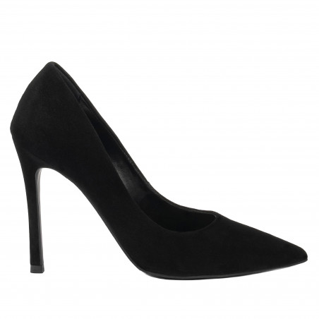 Elegantní dámské boty 1302 černý velur
