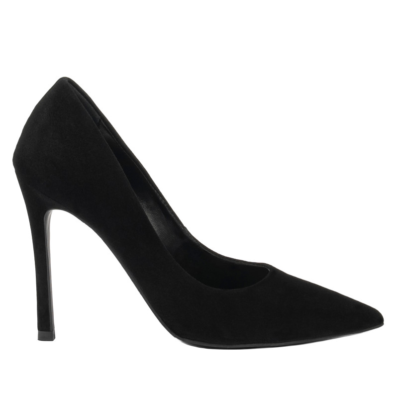Elegantní dámské boty 1302 černý velur