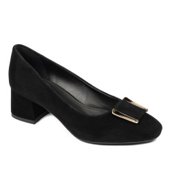 Elegantní dámské boty 1321 černý velur