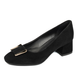 Elegantní dámské boty 1321 černý velur