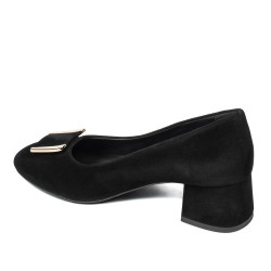 Elegantní dámské boty 1321 černý velur