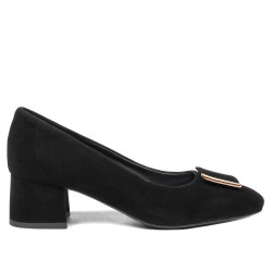 Elegantní dámské boty 1321 černý velur