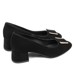 Elegantní dámské boty 1321 černý velur