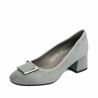 Elegantní dámské boty 1321 šedý velur