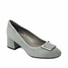 Elegantní dámské boty 1321 šedý velur