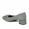 Elegantní dámské boty 1321 šedý velur