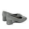 Elegantní dámské boty 1321 šedý velur
