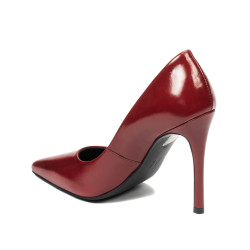 Elegantní dámské boty 1302 červený lak