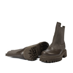Dámské boty 3390 khaki kombinace