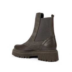 Dámské boty 3390 khaki kombinace