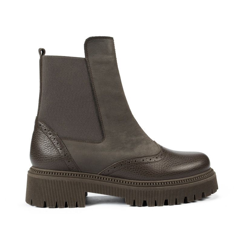 Dámské boty 3390 khaki kombinace