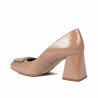 Elegantní dámské boty 1324 lakovaná béžová