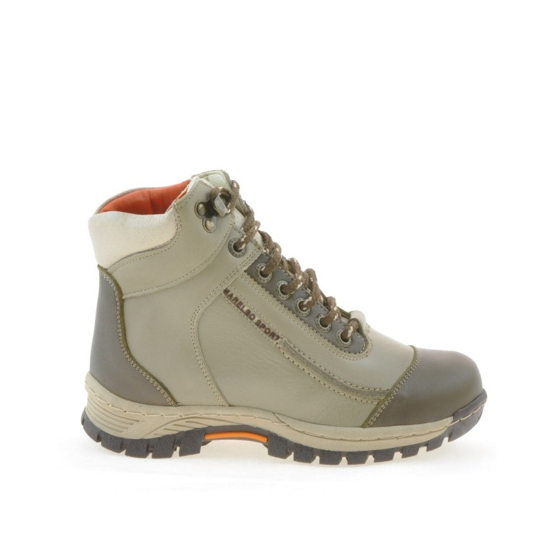 Dětské boty 3219 písek+kaki