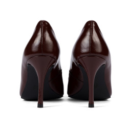 Dámské elegantní boty 1363 bordo lak