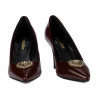 Dámské elegantní boty 1363 bordo lak