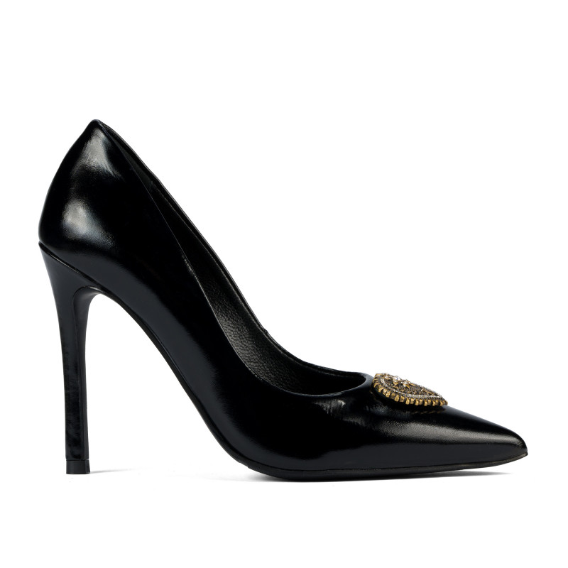 Elegantní dámské boty 1364 černý lak