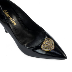 Elegantní dámské boty 1364 černý lak