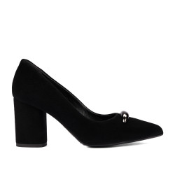 Elegantní dámské boty 1361 černý velur