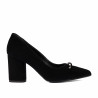 Elegantní dámské boty 1361 černý velur