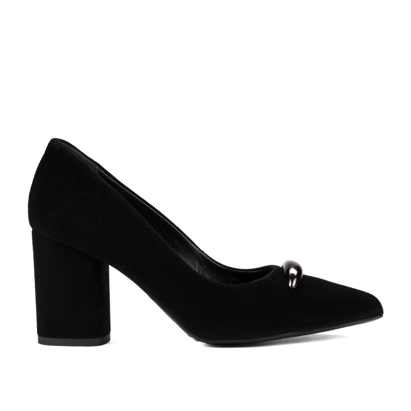 Elegantní dámské boty 1361 černý velur