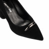 Elegantní dámské boty 1361 černý velur