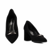 Elegantní dámské boty 1361 černý velur