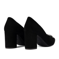 Elegantní dámské boty 1361 černý velur