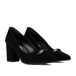 Elegantní dámské boty 1361 černý velur