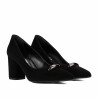 Elegantní dámské boty 1361 černý velur