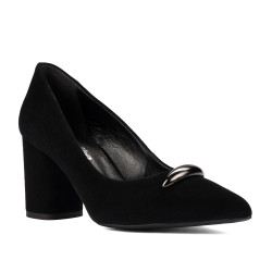 Elegantní dámské boty 1361 černý velur