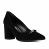 Elegantní dámské boty 1361 černý velur