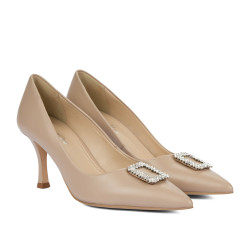 Elegantní dámské boty 1318 béžové