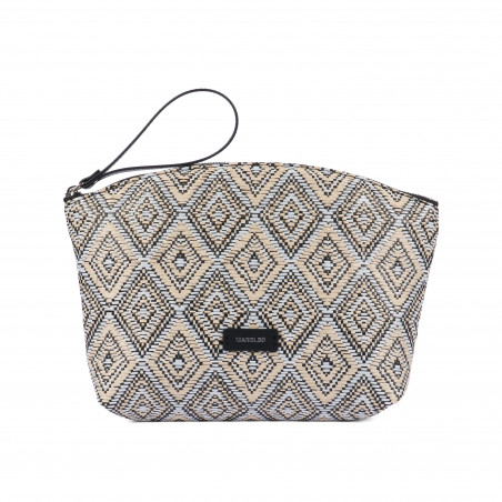Dámská kabelka do ruky 213g 01 raffia noir